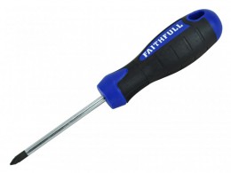 Faithfull Pozidriv Soft Grip Screwdriver 1Pz x 75mm £2.19